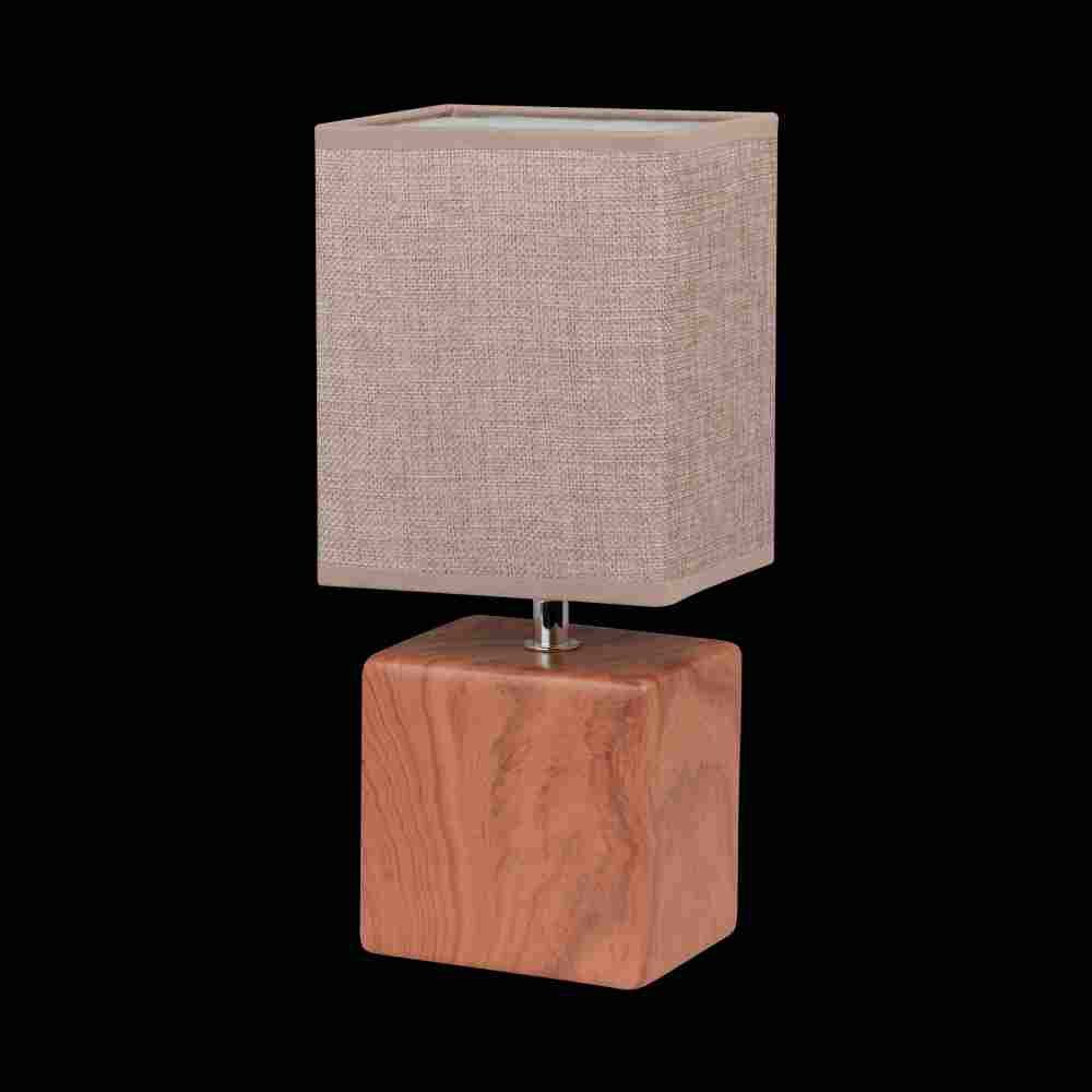 Honsel LOG Tafellamp Hout donker, 1-licht main product photo