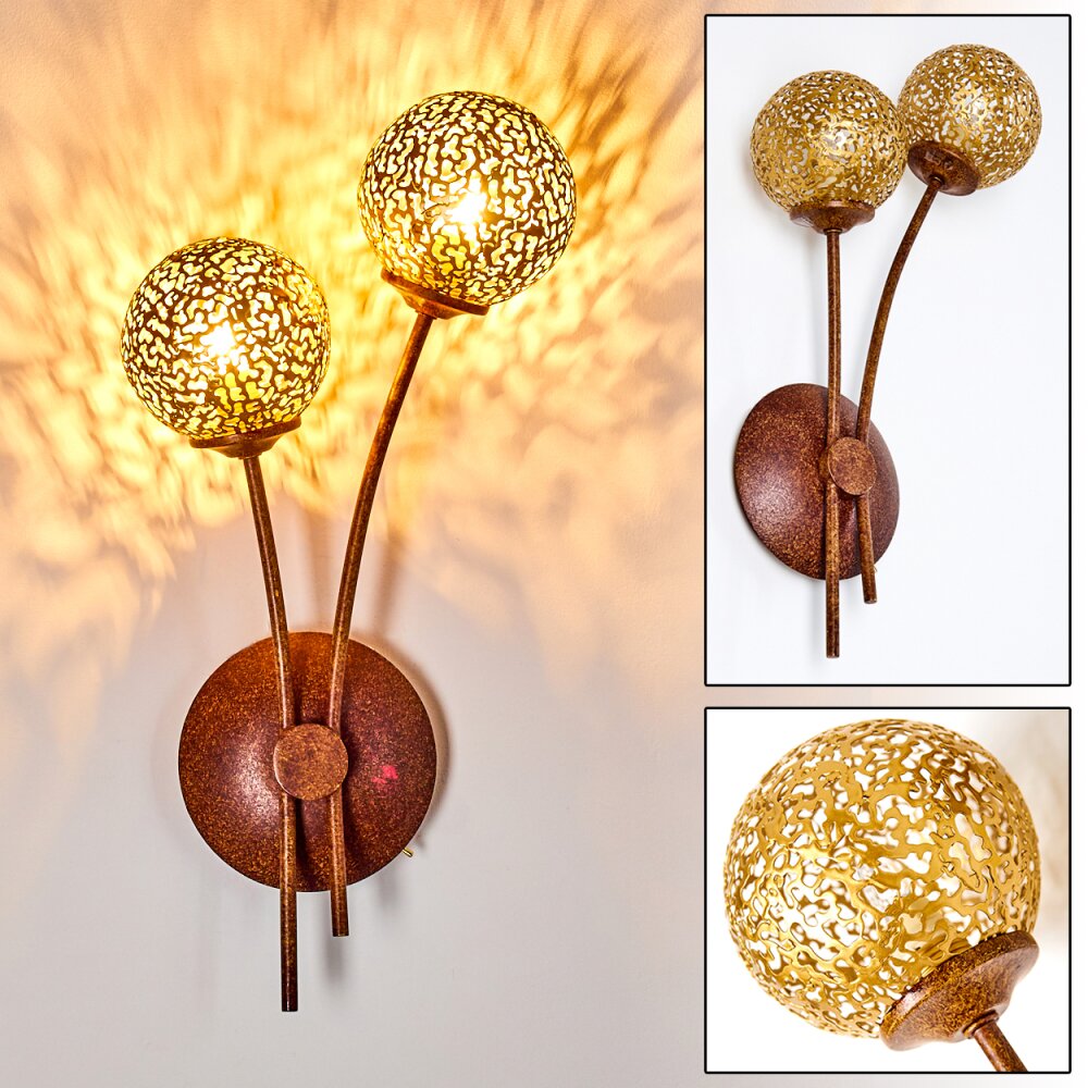 Virga Muurlamp Roest, 2-lichts main product photo