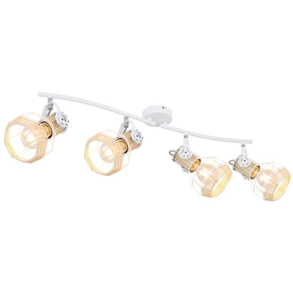 Globo BANA Spotlamp Bruin, Wit, 4-lichts main product photo