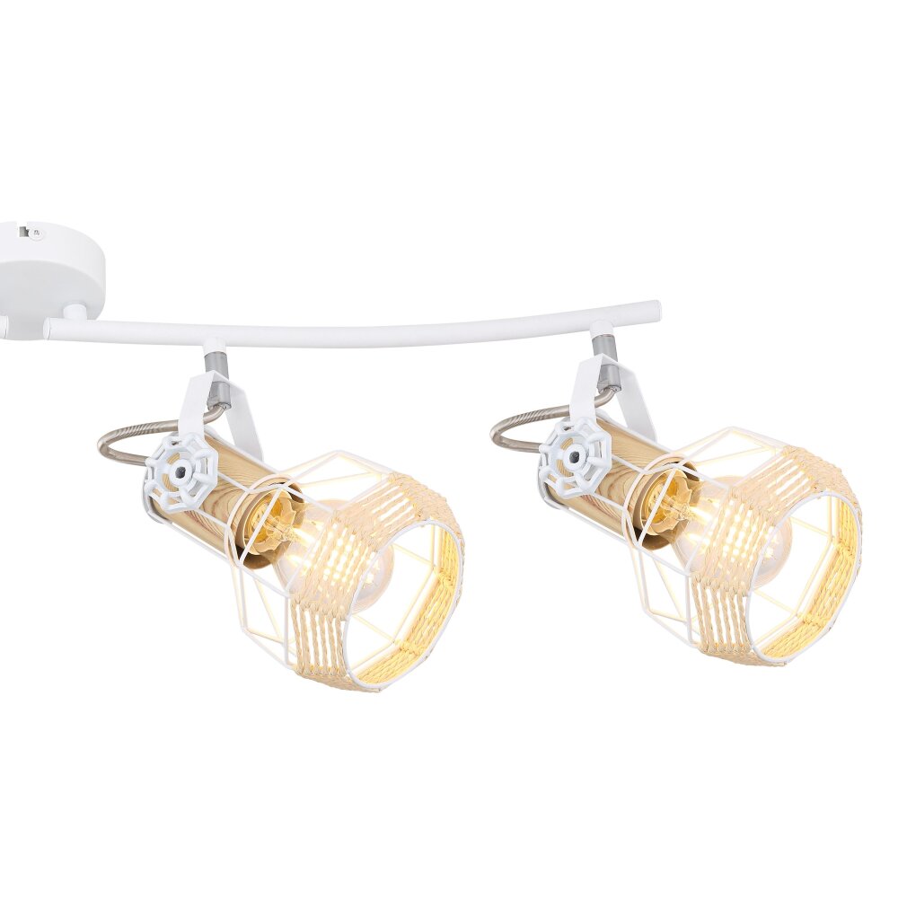 Globo BANA Spotlamp Bruin, Wit, 4-lichts