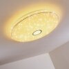 Cirque Plafondlamp LED Chroom, 1-licht, Afstandsbediening, Kleurwisselaar