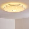 Cirque Plafondlamp LED Chroom, 1-licht, Afstandsbediening, Kleurwisselaar