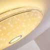 Cirque Plafondlamp LED Chroom, 1-licht, Afstandsbediening, Kleurwisselaar