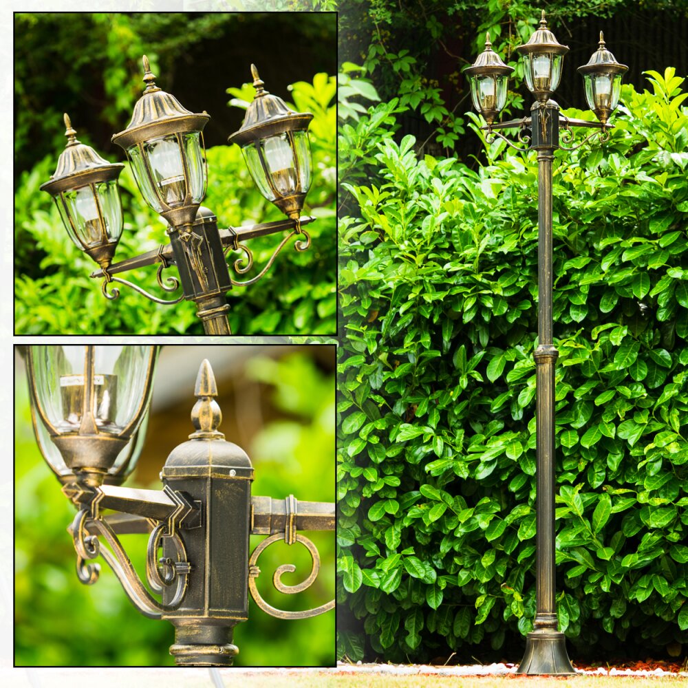 Ribadeo Kandelaar Zwart-Goud, 3-lichts main product photo