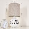 Seon LOVE Tafellamp Wit, 1-licht