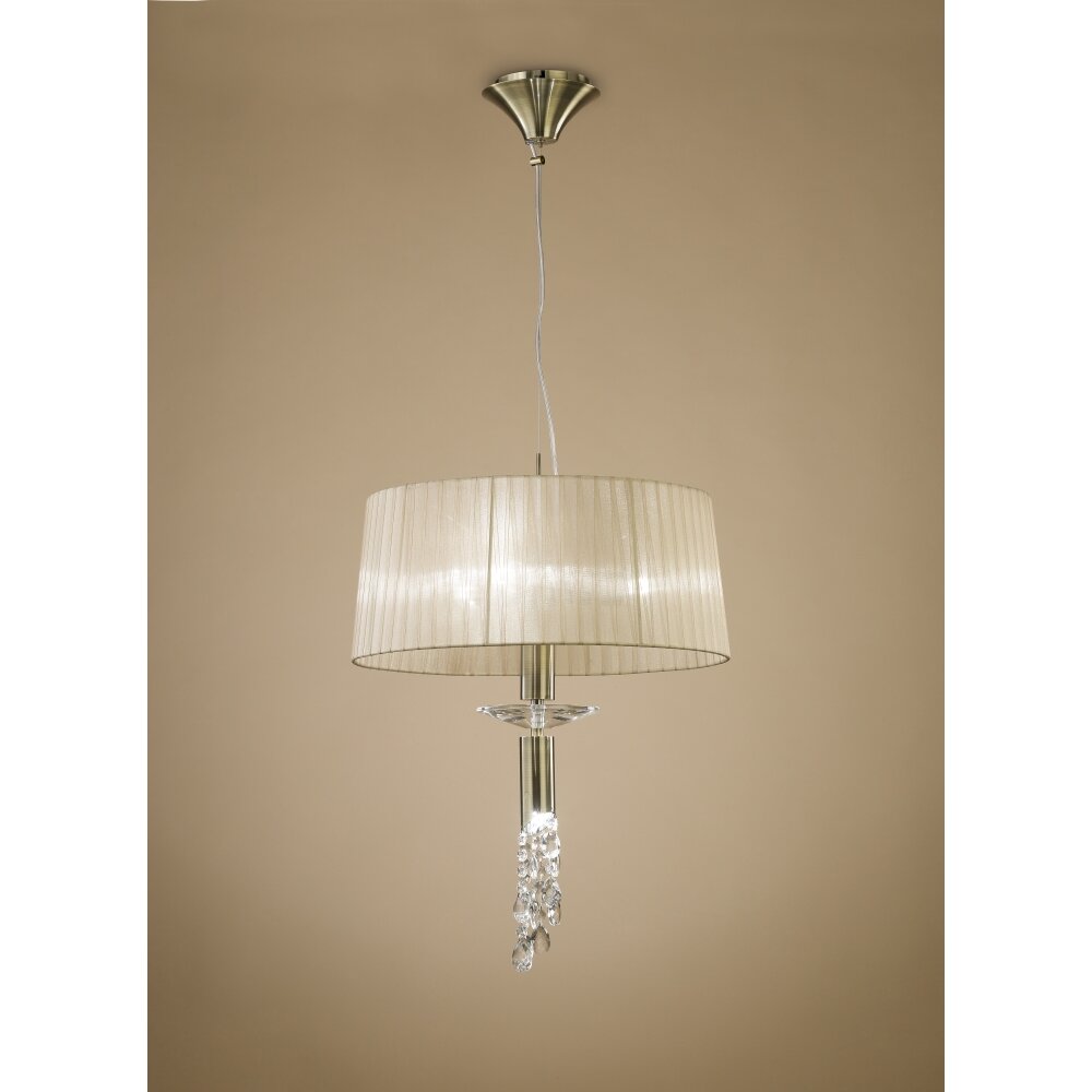 Mantra TIFFANY Hanglamp Bruin, 3-lichts main product photo
