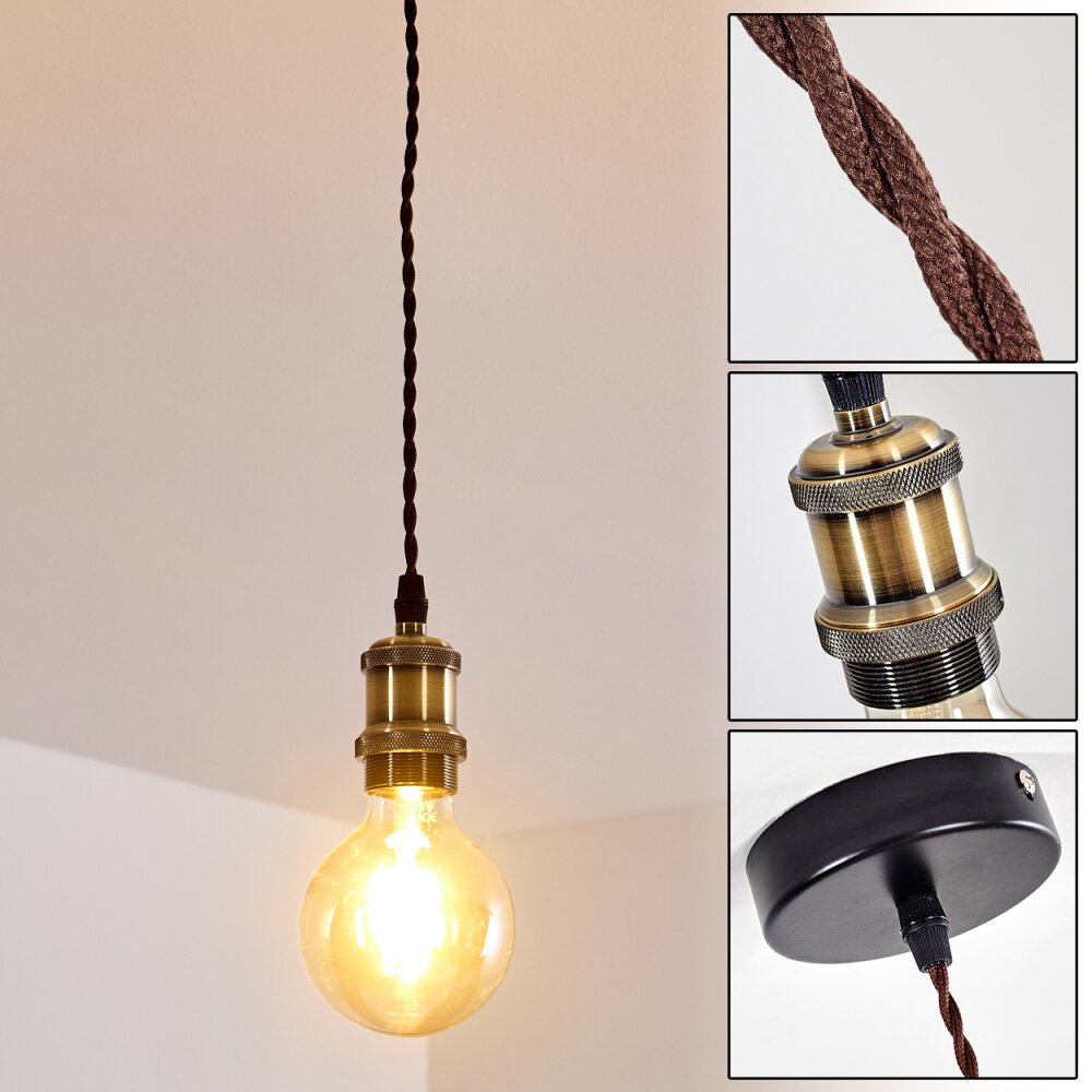 Gunnison Hanger Brons, Messing, Zwart, 1-licht main product photo