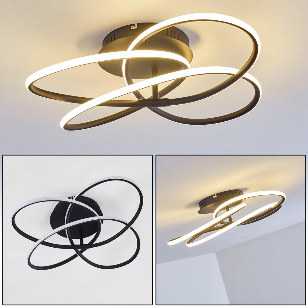 Belgorod Plafondlamp LED Zwart, 1-licht main product photo