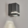 Haines Buiten muurverlichting Antraciet, Zwart, 1-licht