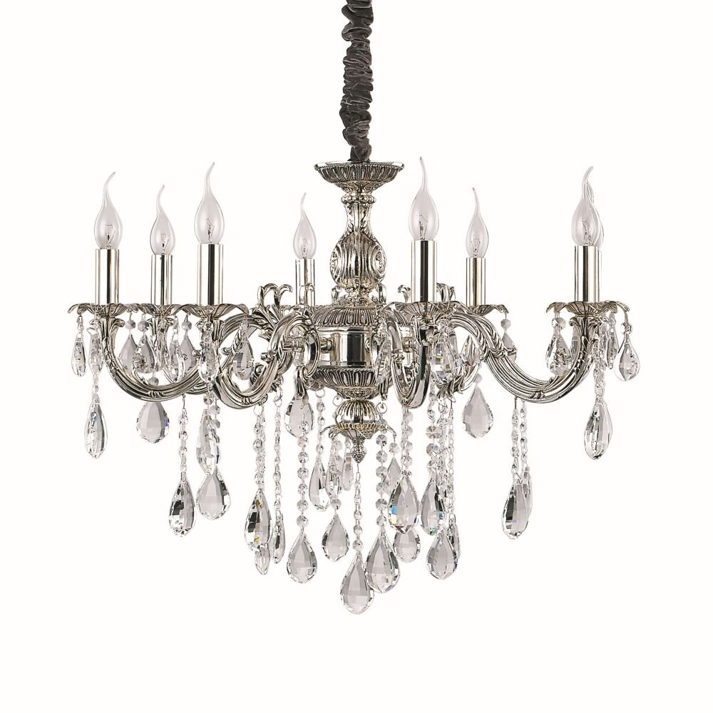Ideallux IMPERO SP8 kroonluchter Zilver, 8-lichts main product photo