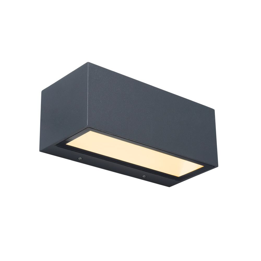 Lutec GEMINI Buiten muurverlichting LED Antraciet, 2-lichts main product photo