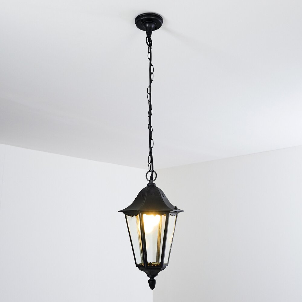 Gilze Buitenhanglamp Zwart, 1-licht