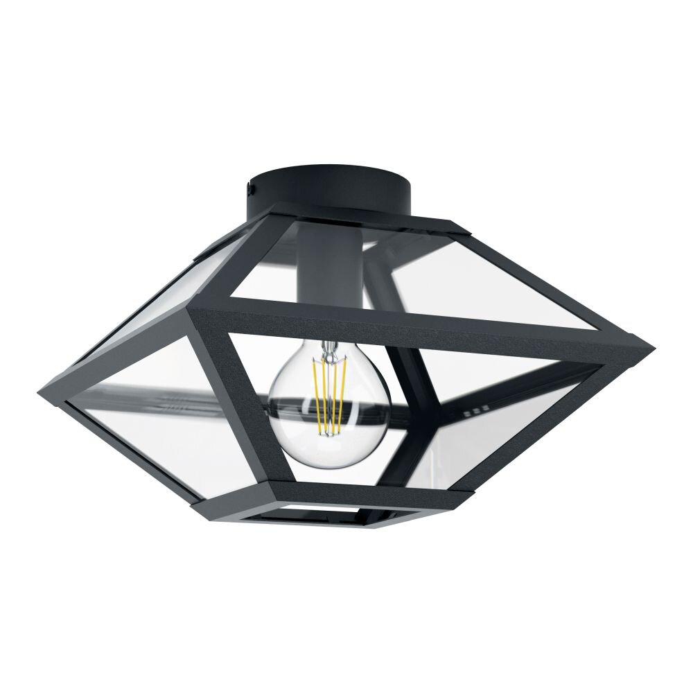 EGLO CASEFABRE Plafondlamp Zwart, 1-licht main product photo