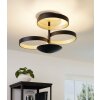 EGLO GROMOLA Plafondlamp LED Zwart, 1-licht
