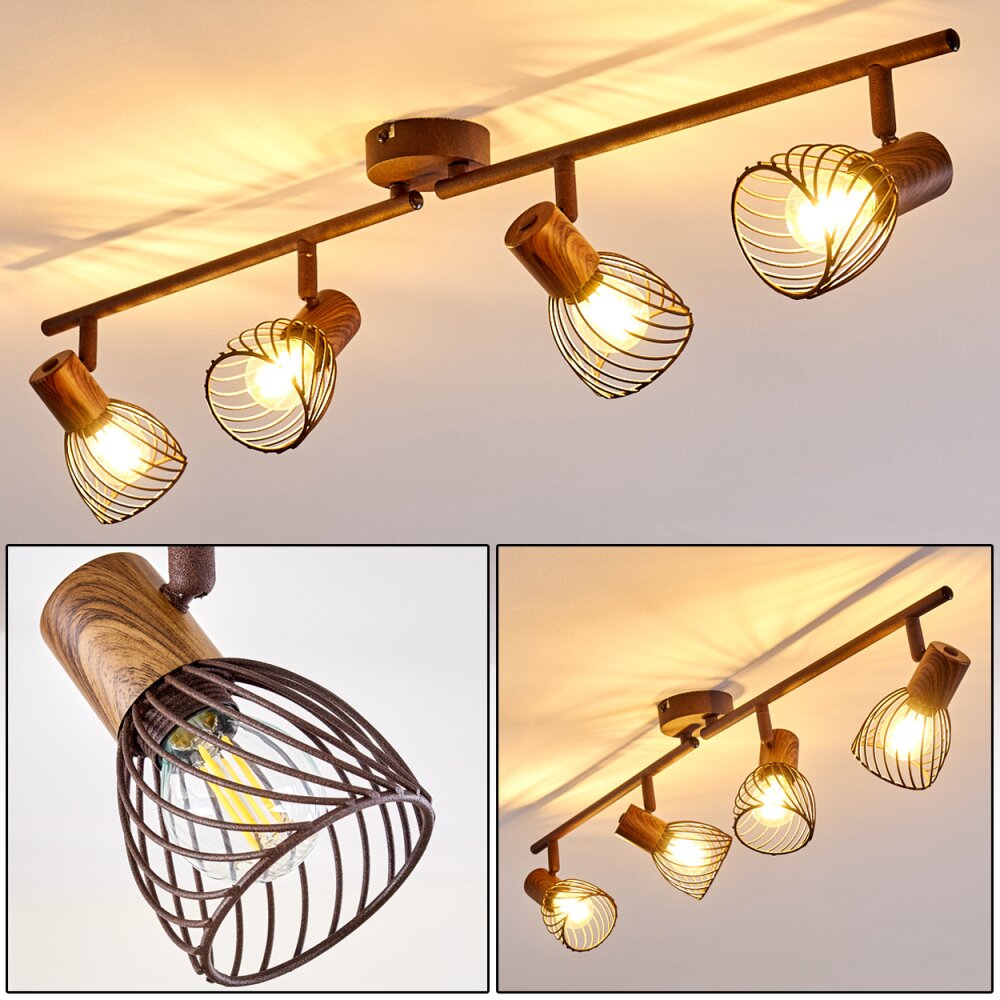 Arjen Plafondlamp Bruin, Roest, 4-lichts main product photo