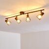 Arjen Plafondlamp Bruin, Roest, 4-lichts