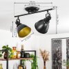 Koppom Plafondlamp Zwart, 2-lichts