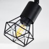 Baripada Plafondlamp Zwart, 4-lichts