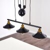 Gudem Hanglamp Zwart-Goud, 3-lichts