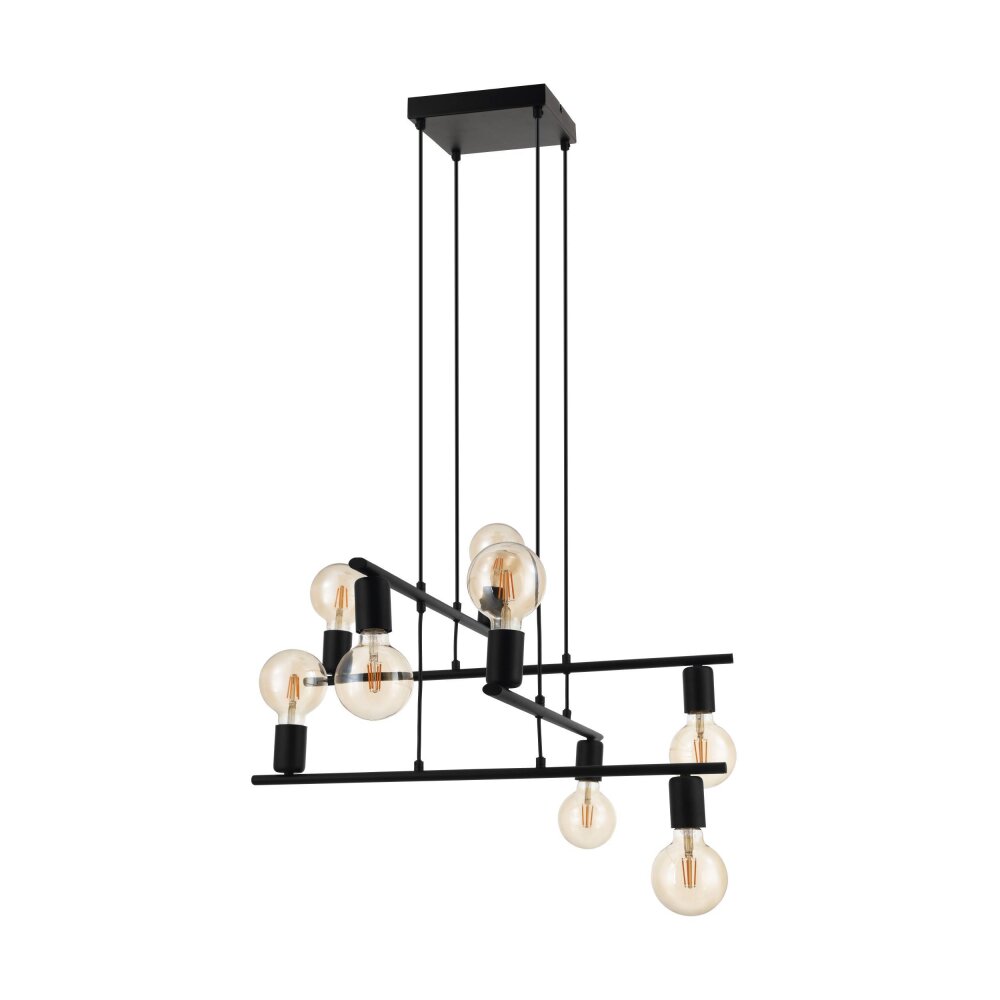 Eglo MEZZANA Hanger Zwart, 8-lichts main product photo