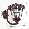 Sonvil Buiten muurverlichting Bruin, 1-licht