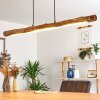 Winterthur Hanglamp LED Hout licht, Zwart, 1-licht