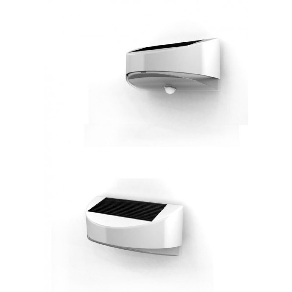 Lutec BREAD Solarlamp LED Zilver, 1-licht, Bewegingsmelder main product photo
