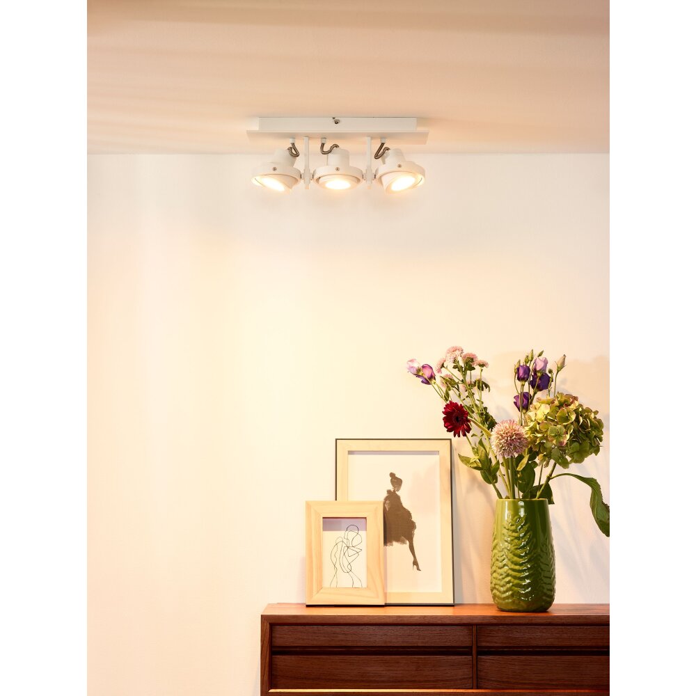 Lucide LANDA Plafond spot LED Wit, 3-lichts main product photo