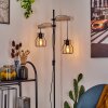 Gondo Staande lamp Hout licht, Zwart, 2-lichts