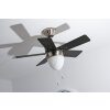 Globo MARVA Ventilator roestvrij staal, Grijs, Nikkel mat, Wit, 1-licht
