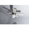 Globo MARVA Ventilator roestvrij staal, Grijs, Nikkel mat, Wit, 1-licht