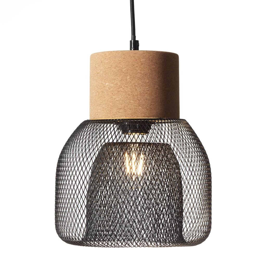 Brilliant Flaka Hanglamp Zwart, 1-licht