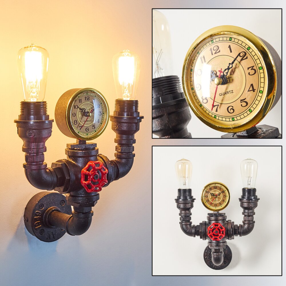 Amal Muurlamp Zwart, 2-lichts main product photo