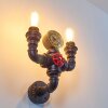 Amal Muurlamp Zwart, 2-lichts