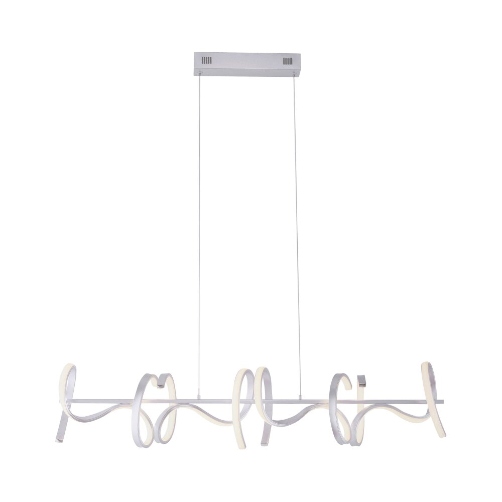 Leuchten Direkt CURLS Hanglamp LED Zilver, 4-lichts main product photo