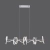 Leuchten Direkt CURLS Hanglamp LED Zilver, 4-lichts