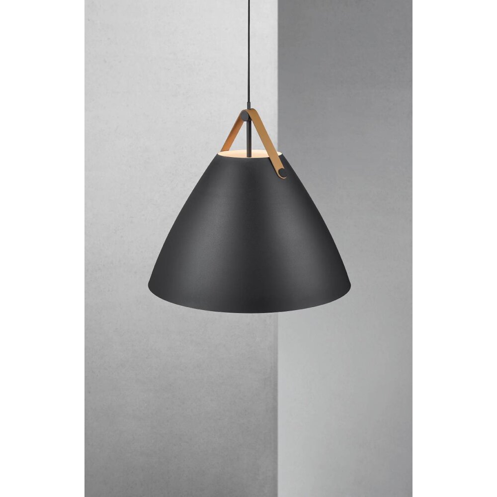 Design For The People by Nordlux STRAP Hanger Zwart, 1-licht