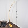 Nagu Staande lamp LED Goud, 1-licht