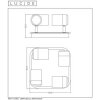Lucide LENNERT Plafondlamp LED Chroom, 4-lichts
