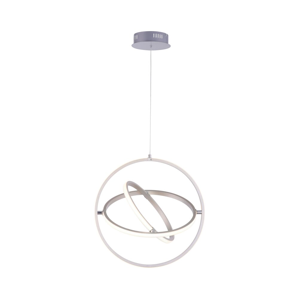 Leuchten-Direkt JELLA Hanglamp LED Nikkel mat, 3-lichts main product photo