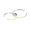 Trio WIZ CITIZEN Plafondlamp LED Nikkel mat, 2-lichts, Afstandsbediening, Kleurwisselaar