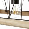 Brilliant Narcy Hanglamp Hout donker, 3-lichts