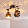 Safari Plafondlamp Zwart, 2-lichts
