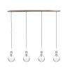 Steinhauer Elegance Hanger Transparant, Helder, 4-lichts