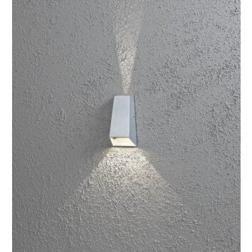 Konstsmide Imola Muurlamp LED Grijs, 2-lichts