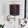 Meldal Muurlamp Nikkel mat, 1-licht