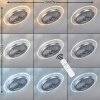 Tamworth plafondventilator LED Zilver, Transparant, Helder, 1-licht, Afstandsbediening