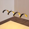 Rezat Hanglamp LED Zwart-Goud, 1-licht
