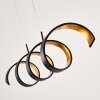 Rezat Hanglamp LED Zwart-Goud, 1-licht