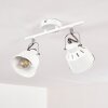 Safari Plafondlamp Wit, 2-lichts